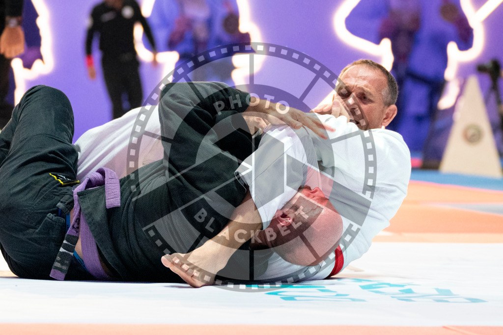 20231106PBB1145 | Fighters compete during the AJP World Master Championship in the Mubadala Arena in Abu Dhabi, Arab United Emirates, on November 6, 2023.
