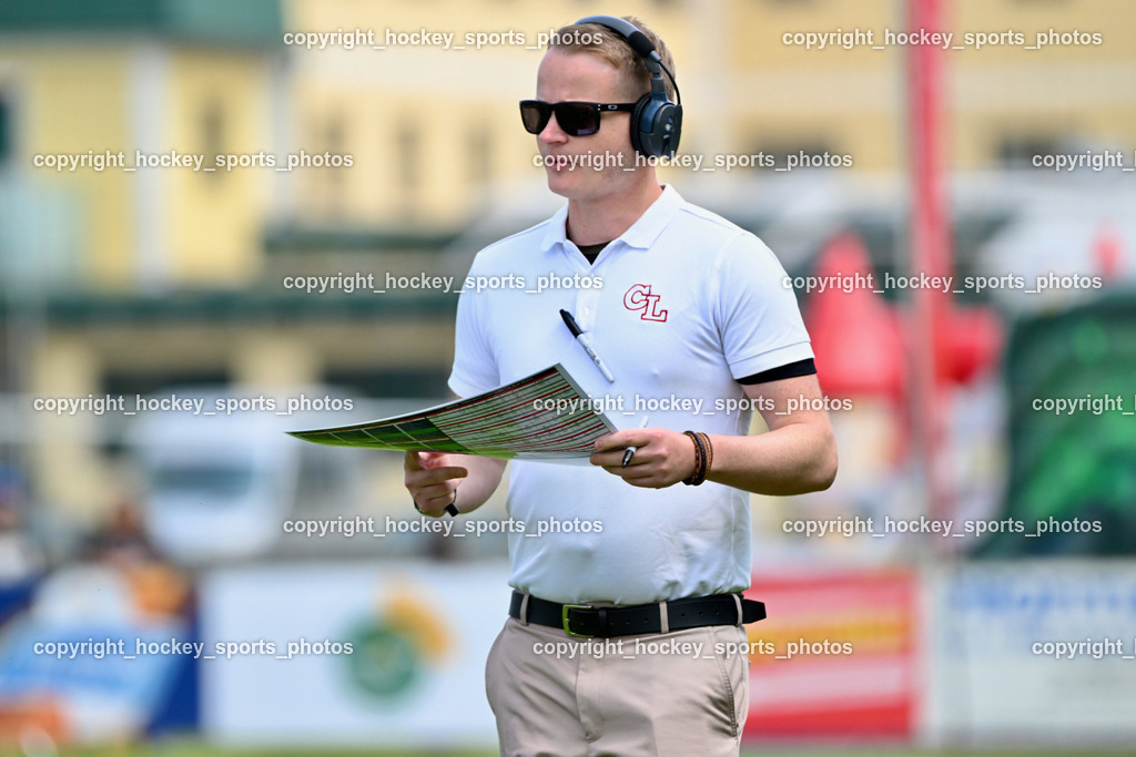 Carinthian Lions vs. Cineplexx Blue Devils | Headcoach Carinthians Lions Maximilian Puchstein, Carinthian Lions vs. Cineplexx Blue Devils, Carinthian Lions vs. Cineplexx Blue Devils am 09.06.2025 in Klagenfurt (ASV Sportplatz), Austria, (Photo by Bernd Stefan)