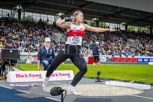 Deutsche Leichtathletik-Meisterschaften; Bochum-Wattenscheid, 26.07.2026 | Kugelstoßen mit Chantal Rimke (VfB Stuttgart 1893); Deutsche Leichtathletik-Meisterschaften am 26.07.2026 im Lorheide-Stadion, Bochum-Wattenscheid (Nordrhein-Westfalen).