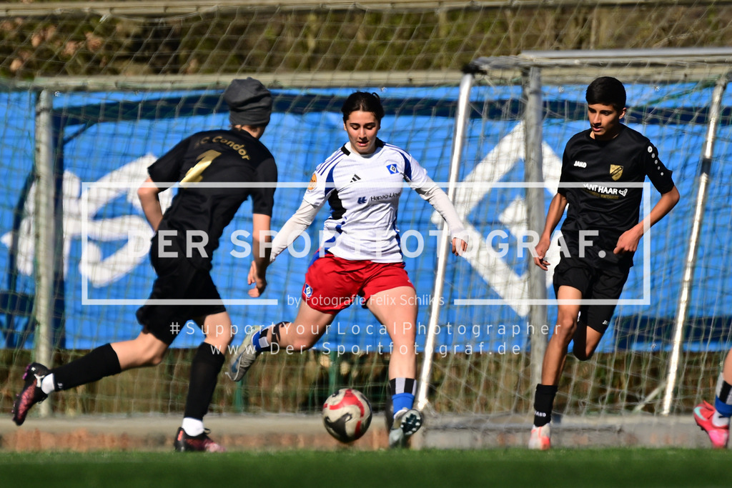 Fußball I Jugend I Saison 2024-2025 I Landesliga I 19. Spieltag I Hamburger SV wU17 - SC Condor mU15 I 46799 | Der Sportfotograf. - Realized with Pictrs.com