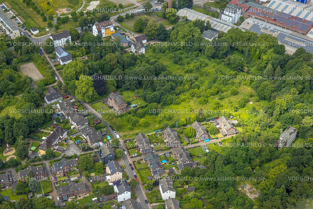 Bochum240700952 | Luftbild, Wiesenfläche der ehemaligen Kleingartenanlage Am Ruhrort, Arbeiter-Wohnsiedlung Am Ruhrort, Dahlhausen, Bochum, Ruhrgebiet, Nordrhein-Westfalen, Deutschland