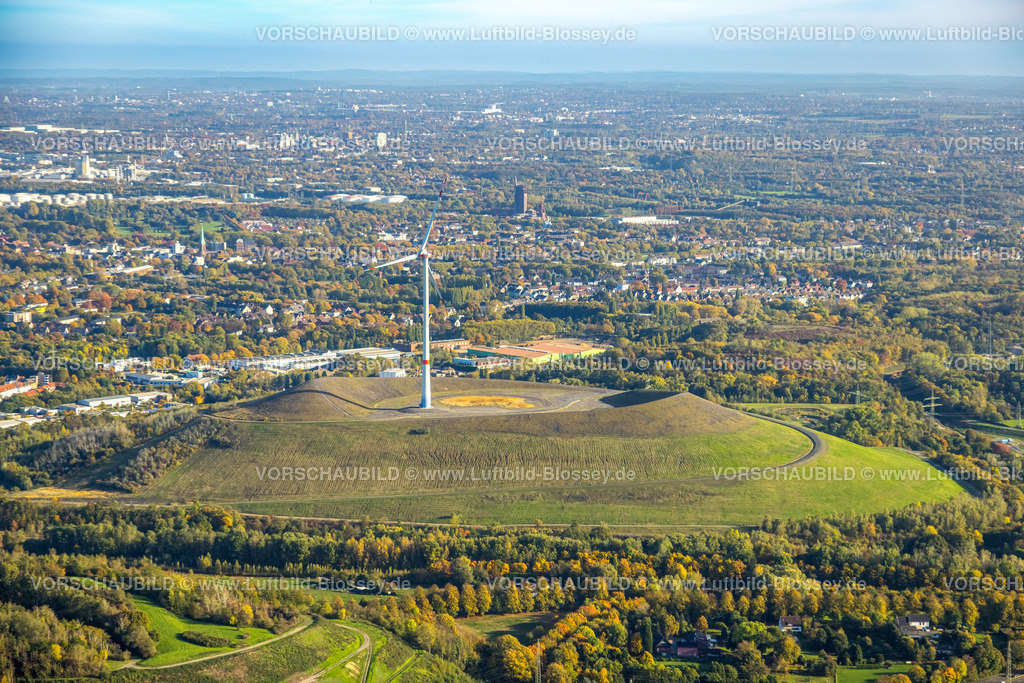 Gladbeck221005541 | Luftbild, Mottbruchhalde mit Windrad, Brauck, Gladbeck, Ruhrgebiet, Nordrhein-Westfalen, Deutschland