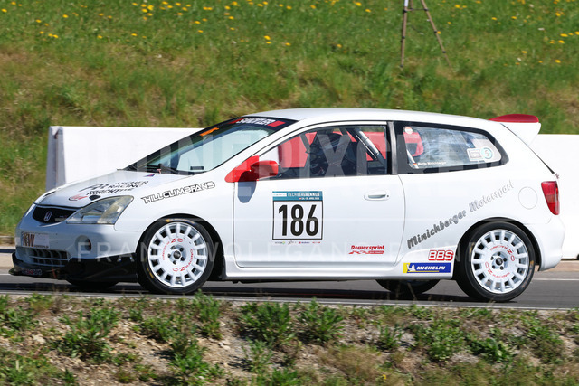 FIA European Hill Climb Championship – Rechberg 2026 | FIA European Hill Climb Championship at Rechberg, held from 24 to 26 April 2026 near Tulwitz, Styria, Austria. The image shows Moritz MINICHBERGER (GER) Honda Civic Type R.