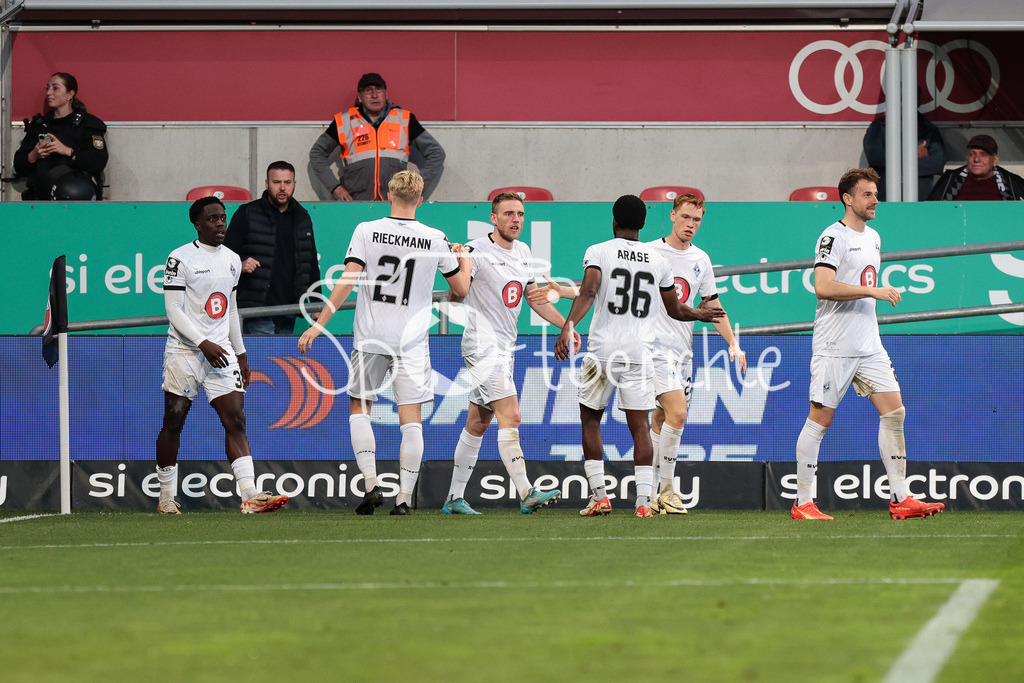 FC Ingolstadt - SV Waldhof Mannheim | Jubel nach dem Tor zum 0-1 durch Kennedy Onyedika OKPALA (SVW #32) / Treffer / Torschuetze / Freude / Happy