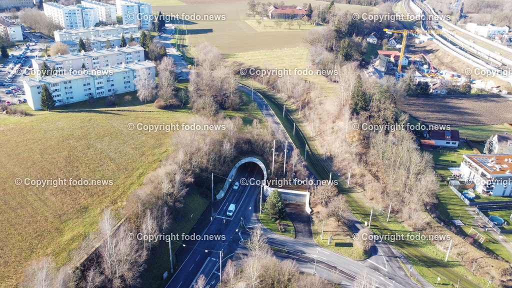 Monalisatunnel_ Linz_ Kleinmuenchen_ Ebelsberg_ 16.01.2023-1 | 16.01.2023, Linz, AUT, Monalisatunnel im Bild Monalisatunnel, Mona Lisa Tunnel, Verkehr, Kleinmuenchen, Ebelsberg, Umfahrung