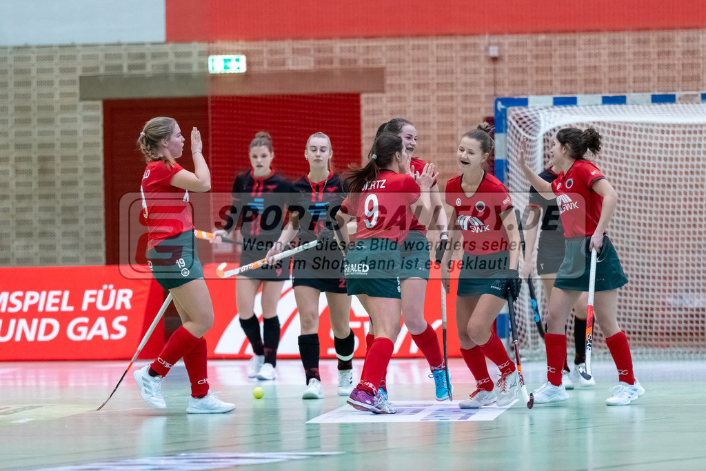 HK_20241214_100072 | 2. Bundesliga Halle Damen Crefelder HTC - DSD Düsseldorf am 14.12.2024 Halle Glockenpitz, Krefeld ,