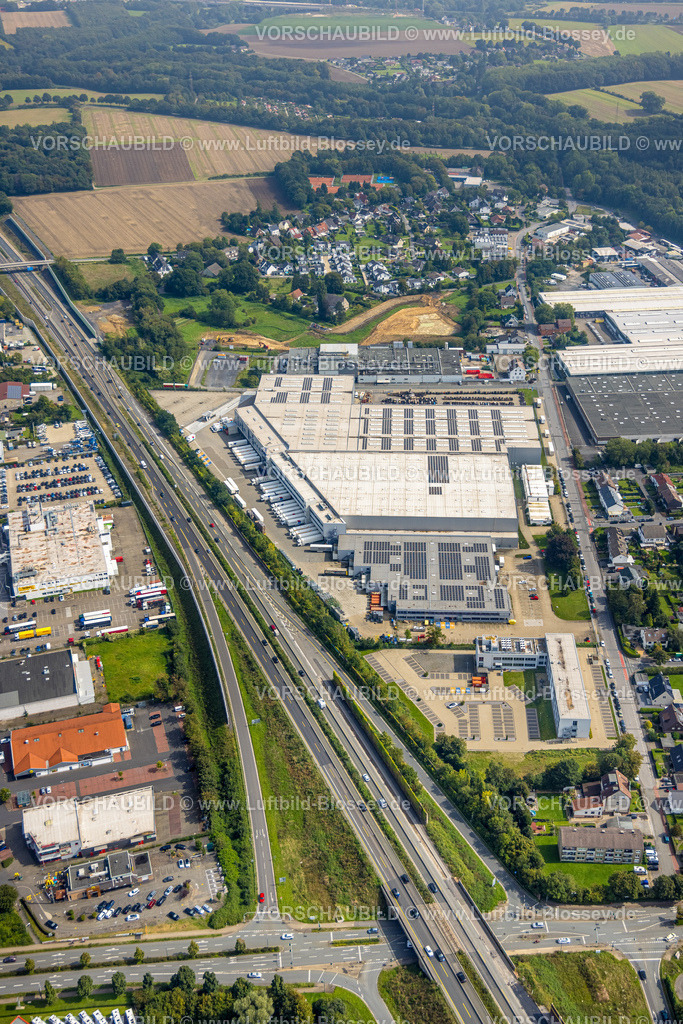 Holzwickede230901265 | Luftbild, Sonepar Niederlassung Deutschland Region West, nebenan Baugebiet, Holzwickede, Ruhrgebiet, Nordrhein-Westfalen, Deutschland