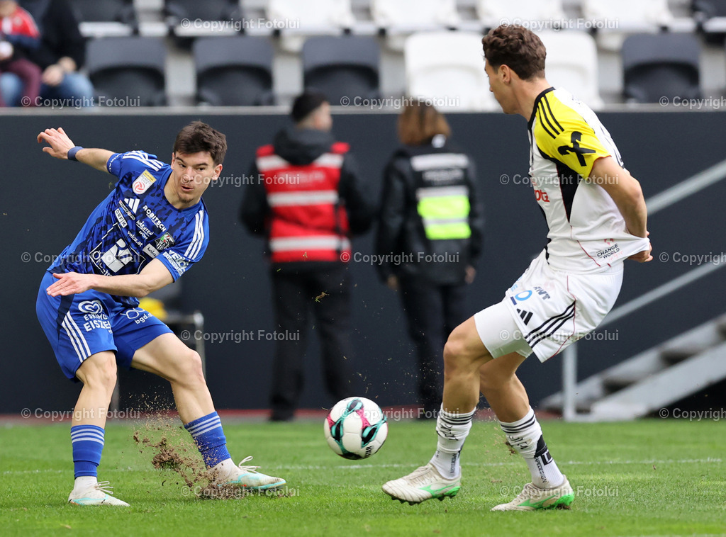 A_LUI_080326_02 | SPORT,FUSSBALL.ADMIRAL BUNDESLIGA LASK -RZ PELLETS WAC 08.03.2026 IM BILD :JOAO TORNICH (LASK) UND BORIS MATIC (WAC) FOTO: FOTOLUI/MW