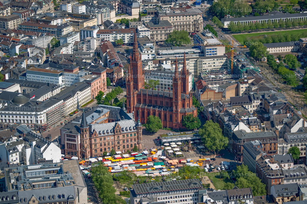 3800201 | Marktkirche, Neues Rathaus und Marktplatz, Wiesbaden
