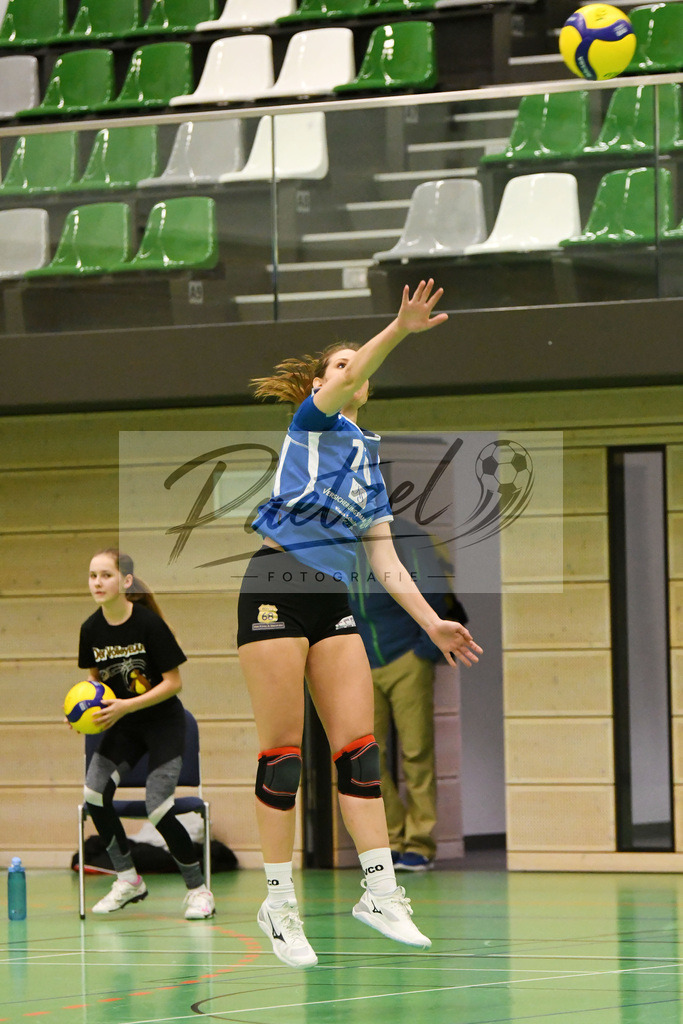 20200208_VCOASC_0022 | Volleyball, Frauen:   waehrend des Spiels der Regionalliga NordWest zwischen VC Osnabrueck und ASC 46 Goettingen in der Schlosswall-Halle am 08.02.2020 in Osnabrueck, Deutschland. - Realisiert mit Pictrs.com