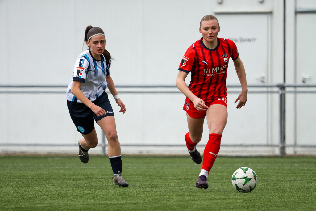 20260329-FCH-WaldebeneStuttgart_020 | 1.FC Heidenheim 1846 vs. FSV Waldebene Stuttgart, Fußball, Frauen, Oberliga, 2025/2026, 15. Spieltag, 29.03.2026 in Heidenheim, Kunstrasen b. Voith-Arena West(Foto: Michael Bulling) - Realisiert mit Pictrs.com