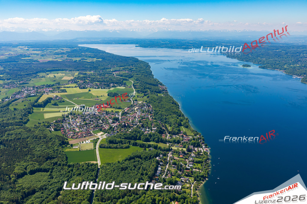 Aktuelles Luftbild von  Berg - Die Luftaufnahme wurde 2021 mittels UL-Flugzeug erstellt ( keine Drohne ) - hochauflösende Kamera-Systeme von  Canon -Beste Qualität - Für grossformatige Ausdrucke geeignet. Die Geschenkidee !