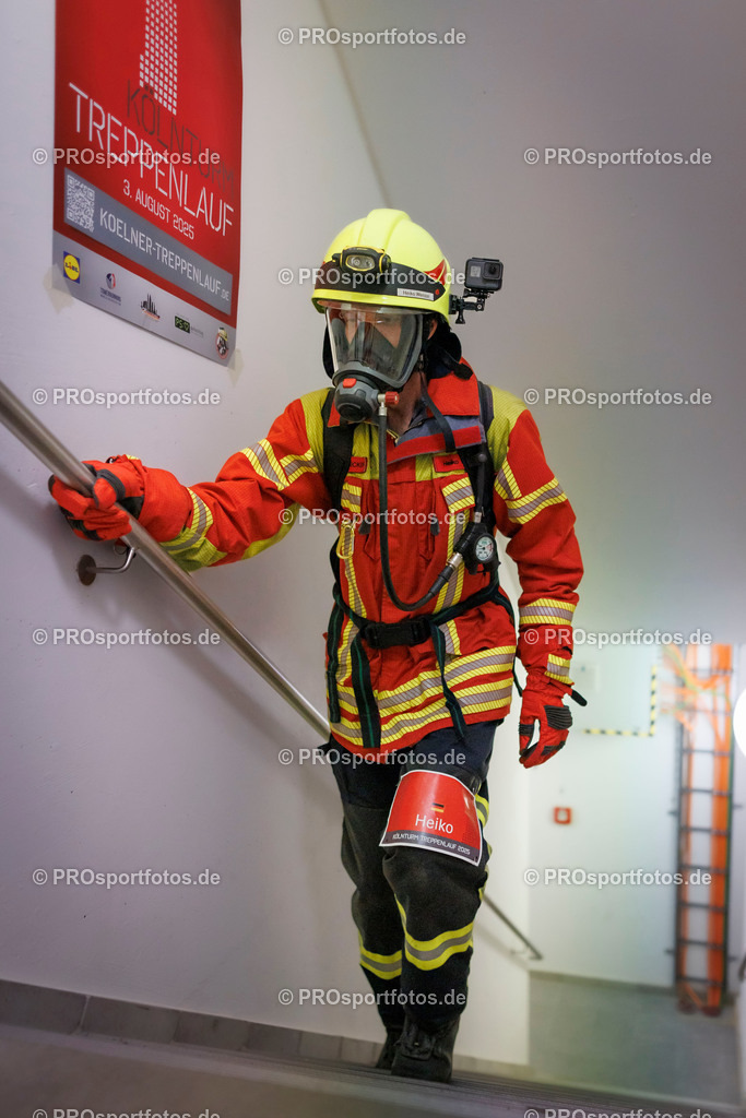 KölnTurm Treppenlauf; Köln, 03.08.2025 | Impressionen vom KölnTurm Treppenlauf am 03.08.2025 in Köln (Nordrhein-Westfalen). 