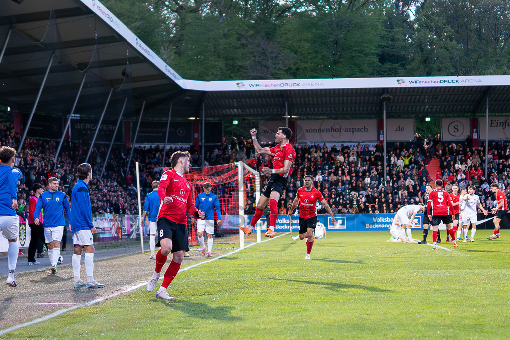 SG Sonnenhof Großaspach vs. SGV Freiberg, Fussball, Regionalliga Suedwest, 30. Spieltag, 22.04.2026 | #,SG Sonnenhof Großaspach vs. SGV Freiberg, Fussball, Regionalliga Suedwest, 30. Spieltag, 22.04.2026