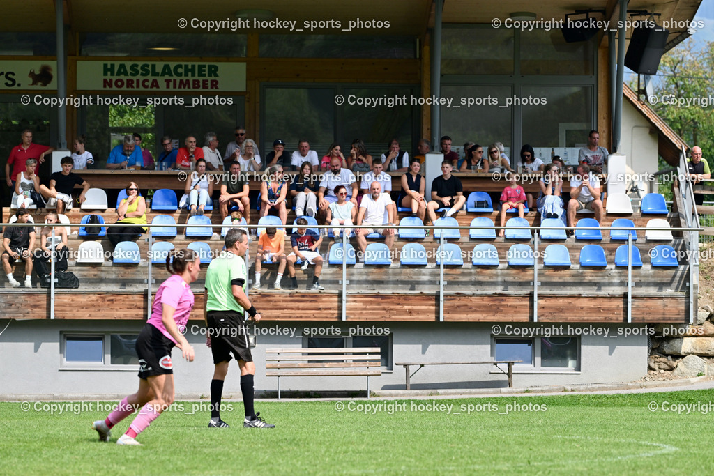 Carinthians Hornets vs. GAK 1902 Frauen | Besucher Sportplatz Sachsenburg, Carinthians Hornets vs. GAK 1902 Frauen, Carinthians Hornets vs. GAK 1902 Frauen am 01.09.2024 in Sachsenburg (Sportplatz Sachsenburg), Austria, (Photo by Bernd Stefan)