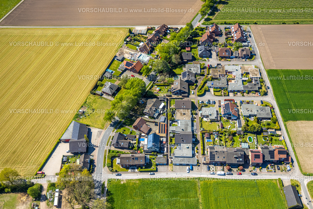 Dorsten260408666 | Luftbild, Einfamilienhaus Wohnsiedlung Schlehenweg am Erler Weg, Rhade, Dorsten, Sauerland, Nordrhein-Westfalen, Deutschland