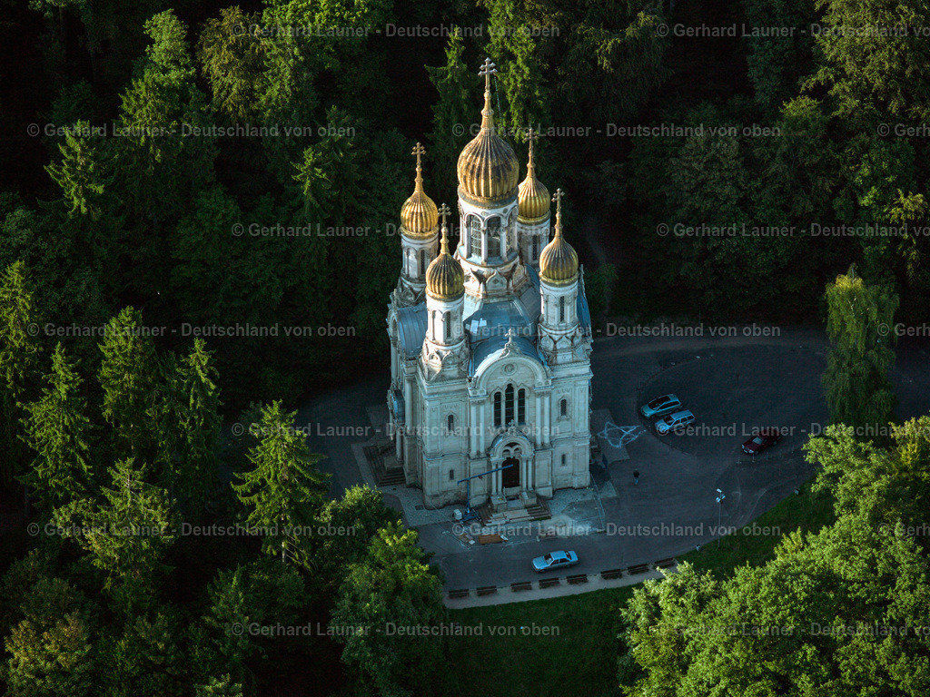 24s05007 | Die Russisch-Orthodoxe Kirche auf dem Neroberg, Wiesbaden, ist die einzige russisch-orthodoxe Kirche  in Wiesbaden. Ihre vollständige Bezeichnung lautet Russisch-Orthodoxe Kirche der heiligen Elisabeth in Wiesbaden.
