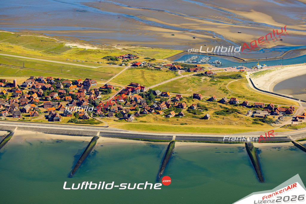 Aktuelles Luftbild von Ansicht mit Nordstrand Baltrum - Die Luftaufnahme wurde 2022 mittels UL-Flugzeug erstellt ( keine Drohne ) - hochauflösende Kamera-Systeme von  Canon -Beste Qualität - Für grossformatige Ausdrucke geeignet. Die Geschenkidee !