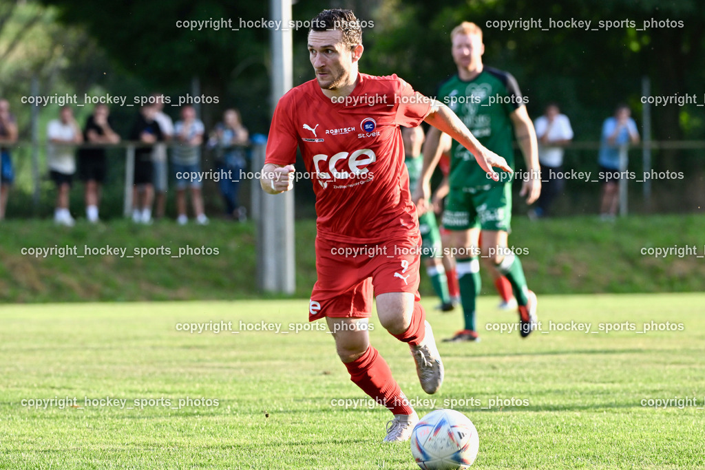 FC Lendorf vs. SC St.Veit | #9 Julian Brandstätter St.Veit, FC Lendorf vs. SC St.Veit, FC Lendorf vs. SC St.Veit am 17.08.2024 in Lendorf (Thomas Morgenstern-Arena), Austria, (Photo by Bernd Stefan)