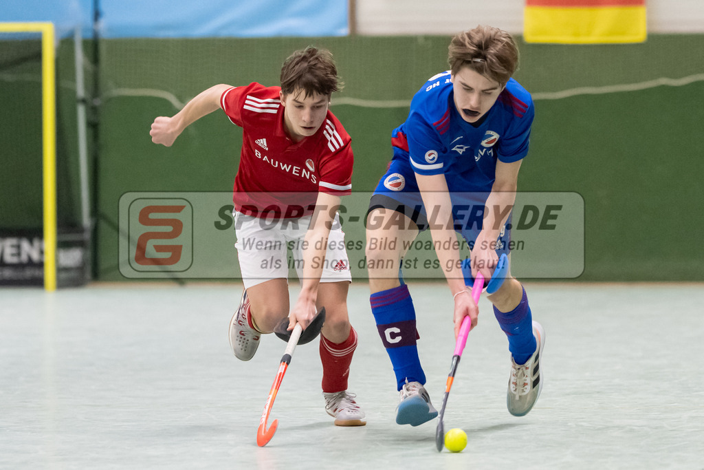 SFE_20230305_0055 | Deutsche Meisterschaft Männliche U16 Halle 2023 am 05.03.2023 in Köln (KTHC Stadion Rot-Weiss Köln Tennis and Hockey Club), Photo: Stephan Fehrmann 2022 (Sports-Gallery)