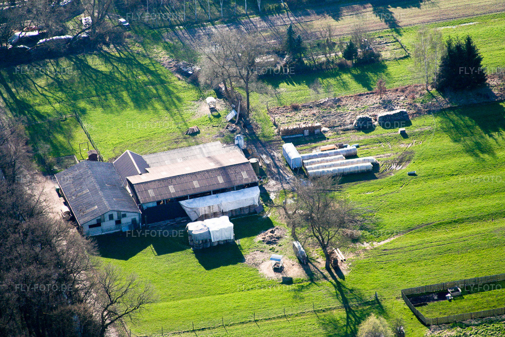 Luftbild: Schäferei in Kandel im Bundesland Rheinland-Pfalz in Deutschland. Foto: IMG_1347.jpg vom 07.04.2006 durch Werner Riehm/FLY-FOTO.de