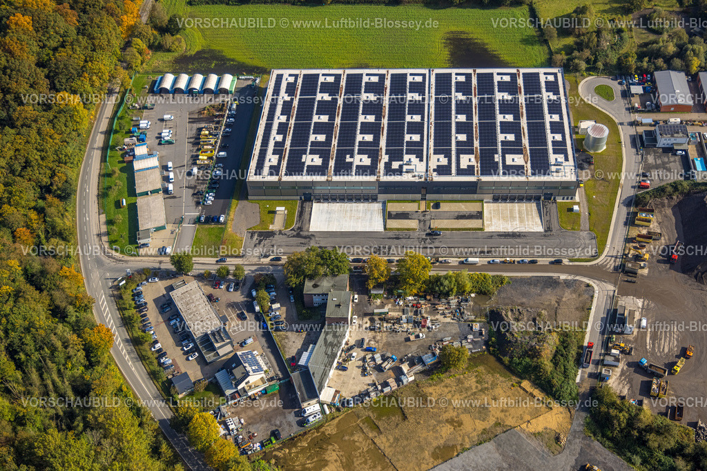 Luenen241012576 | Luftbild, Logistik-Hallen Neubau mit Solardach im Gewerbegebiet Alte Herrenthey, Brambauer, Lünen, Ruhrgebiet, Nordrhein-Westfalen, Deutschland