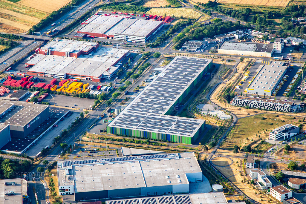 Luftbild: Daimler Truck AG, Kompetenzcenter für Emissionsfreie Mobilität und Seifert Automotive Logistics GmbH im Ortsteil Vogelstang in Mannheim im Bundesland Baden-Württemberg in Deutschland. Foto: IMG_136981.jpg vom 24.06.2023 durch Werner Riehm/FLY-FOTO.deSeifert Logistics Group