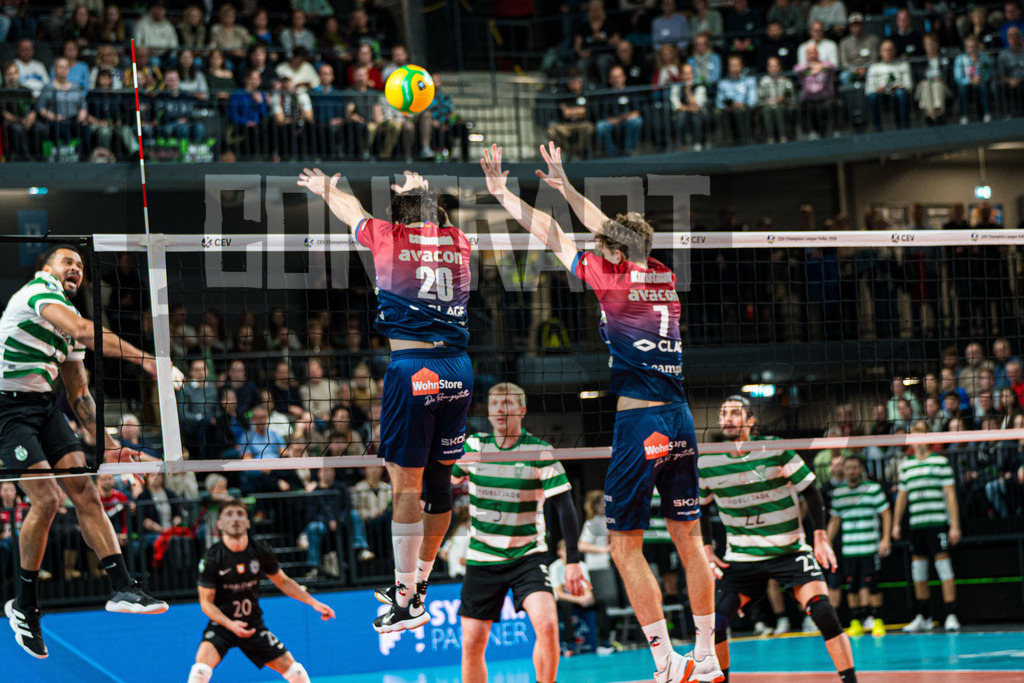 Volleyball I Herren I Saison 2025/2026 I CEV Champions League I CLVM69 I SVG Lüneburg - Sporting CP Lisboa | CONTRAST ZERØ MEDIA - Realisiert mit Pictrs.com