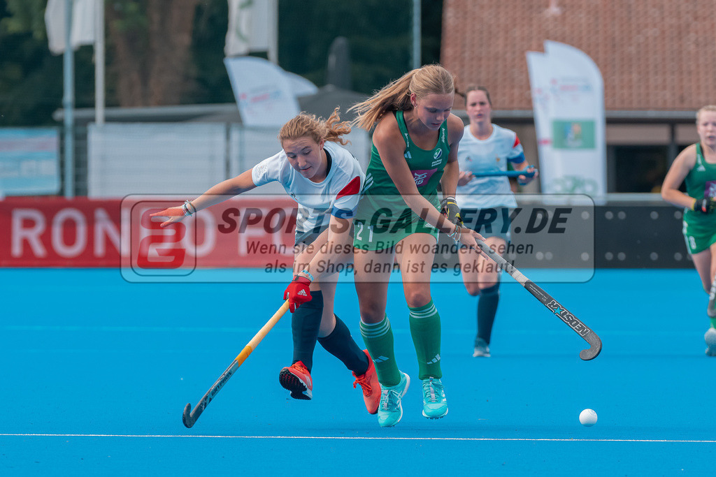HK_20230708_100025 | Euro Hockey WU18 France - Ireland Championship Girls &amp; Boys am 8.7.2023 CHTC , Krefeld ,