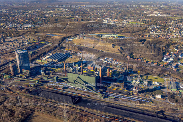 Bottrop240107139 | Luftbild, ArcelorMittal Bottrop Stahlhersteller, Kokerei Prosper Turm, alpincenter Halde Prosper, Welheim, Bottrop, Ruhrgebiet, Nordrhein-Westfalen, Deutschland