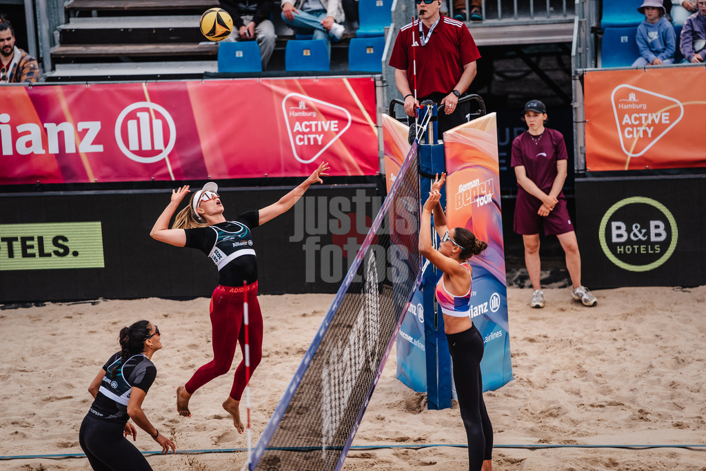 Beachvolleyball | Frauen | Allianz German Beach Tour 2025 | Tourstop Hamburg | 29.05.2025 | Chenoa Christ beim Angriff