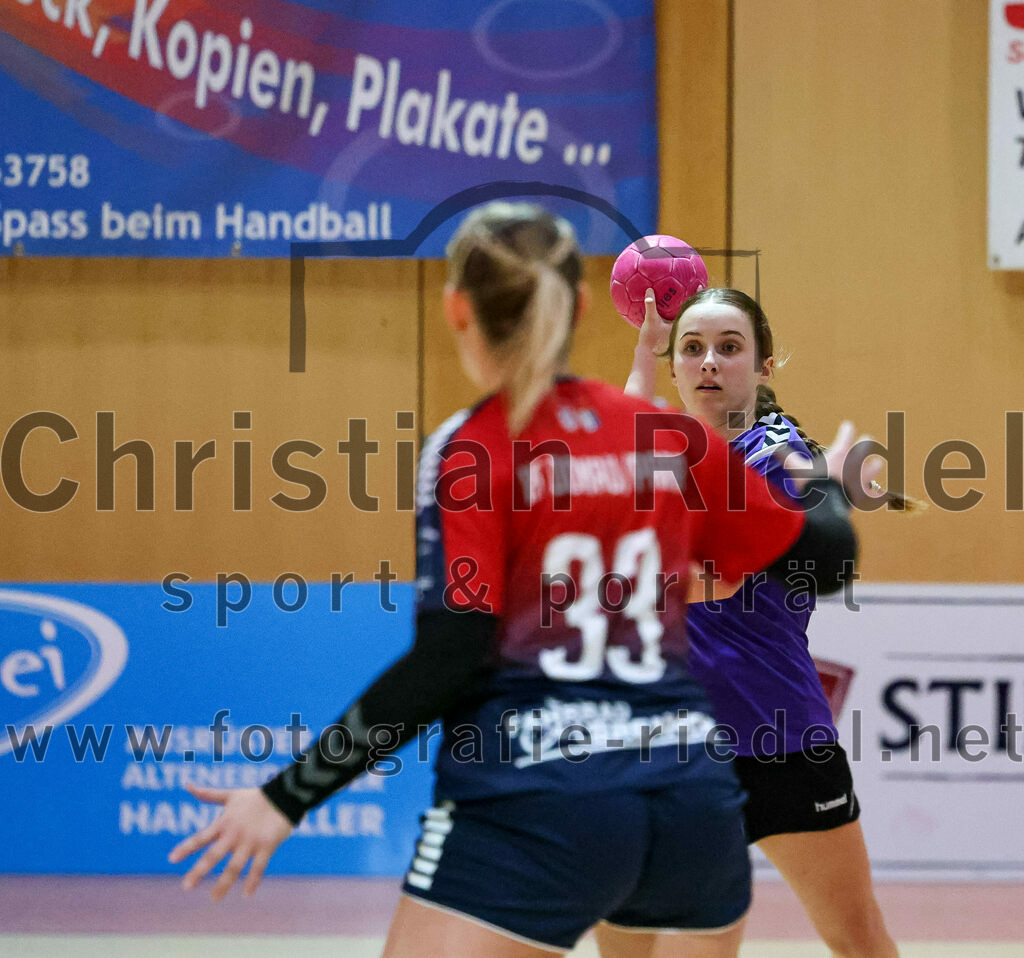 2022-11-19_072_SpVgg_Altenerding_gegen_HC_Donau-Paar | Erding, Deutschland, 19.11.2022:
Handball, Bezirksoberliga Frauen Altbayern 2022 / 2023, 5. Spieltag, SpVgg Altenerding gegen HC Donau/Paar, Endergebnis: 22:33

Foto: Christian Riedel / fotografie-riedel.net