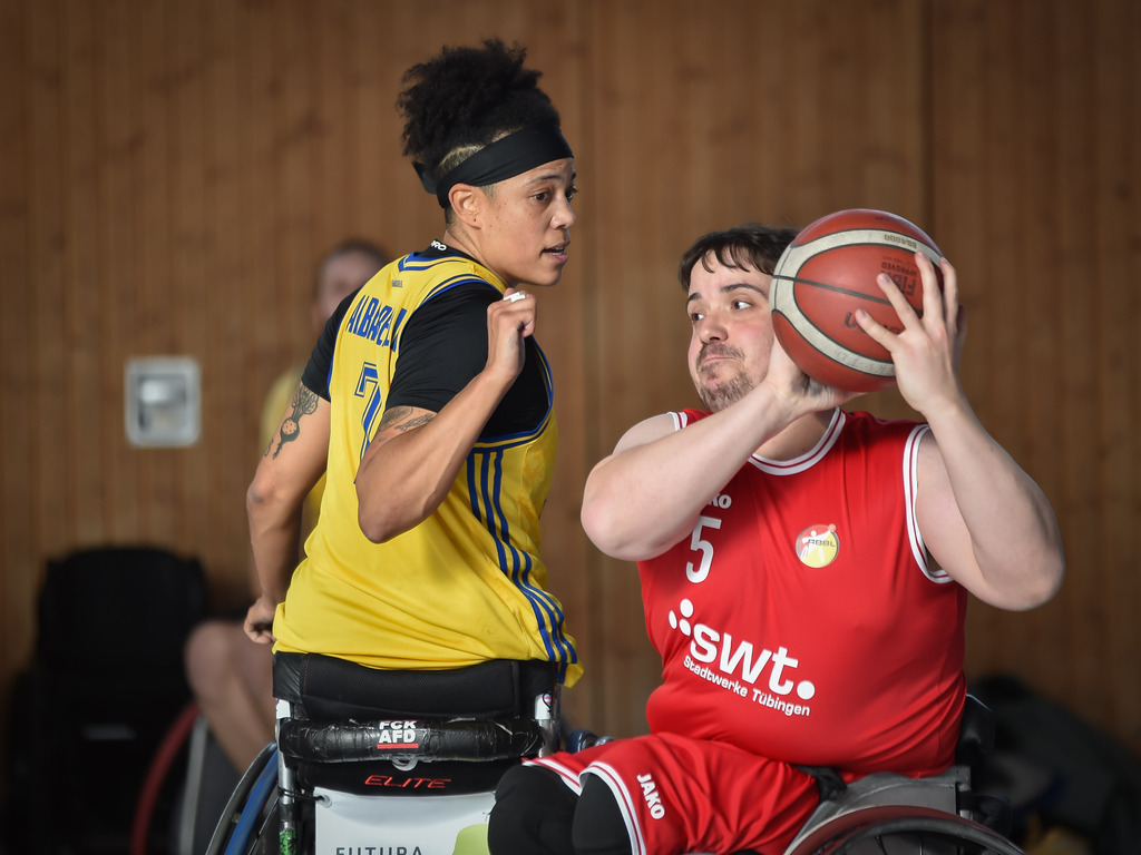 2024-11-23-0380 | RSKV Tuebingen vs. Alba Berlin, Rollstuhlbasketball, 2. Bundesliga Sued, 5. Spieltag, Saison 2024/2025, 23.11.2024, Foto: Ralph Kunze - Realisiert mit Pictrs.com