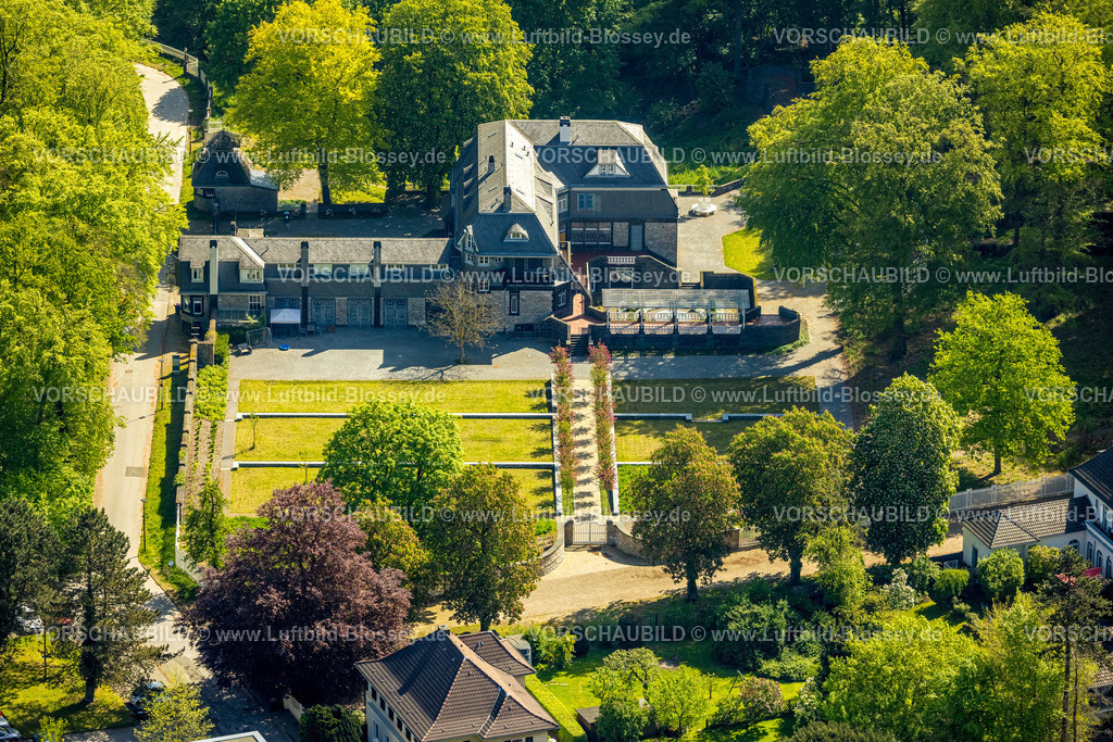 Hagen240504293 | Luftbild, Hohenhof - Jugendstil-Villa Osthaus-Museum, Hagener Impuls, Parkanlage, Emst, Hagen, Ruhrgebiet, Nordrhein-Westfalen, Deutschland
