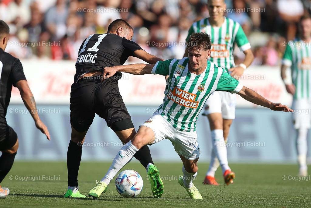 A_LUI_20220814_0025 | SPORT FUSSBALL ADMIRAL BUNDESLIGA  LASK VS RAPID

IM BILD: Marin Ljubicic (LASK), Moritz Oswald (Rapid),

FOTO:FOTOLUI/UW