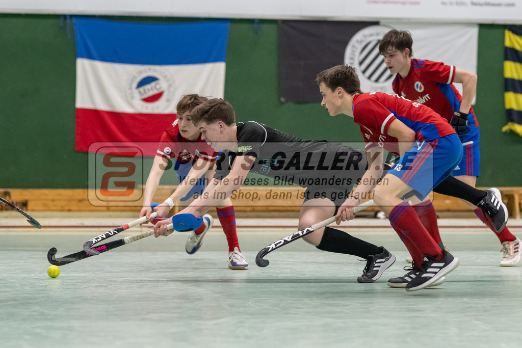 SFE_20230304_0053 | Deutsche Meisterschaft Männliche U16 Halle 2023 am 04.03.2023 in Köln (KTHC Stadion Rot-Weiss Köln Tennis and Hockey Club), Photo: Stephan Fehrmann 2022 (Sports-Gallery)