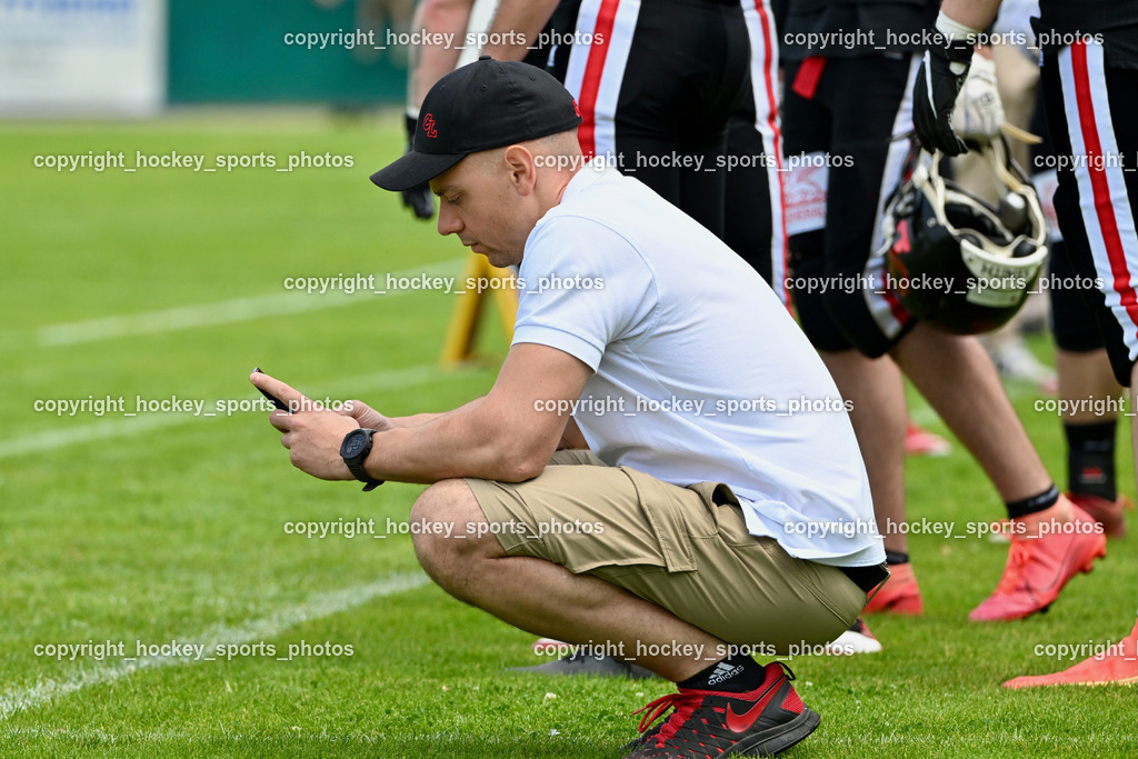 Carinthian Lions vs. Cineplexx Blue Devils | Tight Ends Coach Carinthians Lions Thomas HOHENWARTER, Carinthian Lions vs. Cineplexx Blue Devils, Carinthian Lions vs. Cineplexx Blue Devils am 09.06.2025 in Klagenfurt (ASV Sportplatz), Austria, (Photo by Bernd Stefan)