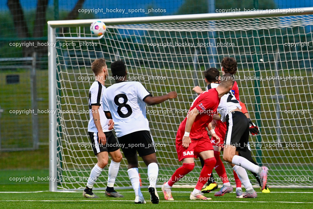 SV Spittal vs. SAK | Tor SAK, #8 Rashidi Mohamed Udikaluka SV Spittal, #24 Zoran Vukovic SAK, #1 Marko Soldo SV Spittal, #17 Jan Sasa Ogris-Martic SAK,SV Spittal vs. SAK, SV Spittal vs. SAK am 24.05.2024 in Spittal an der Drau (Goldeck Stadion), Austria, (Photo by Bernd Stefan)