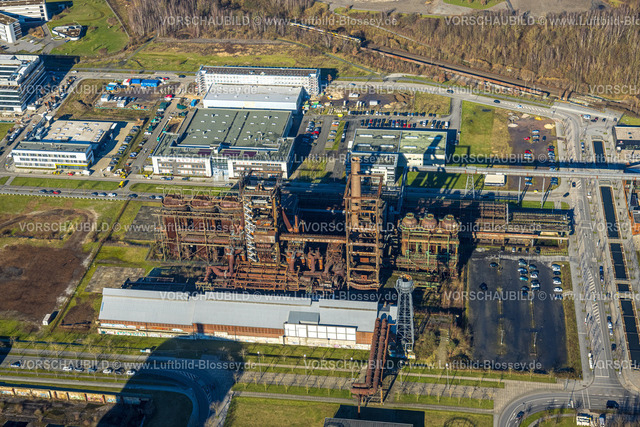 Dortmund230200557 | Luftbild, Gewerbegebiet Phoenix West, ehem. Hochofenanlage, Hörde, Dortmund, Ruhrgebiet, Nordrhein-Westfalen, Deutschland