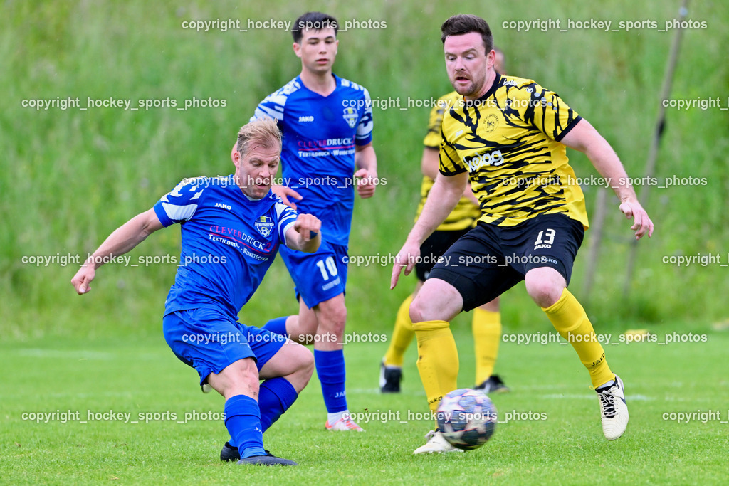SV Wernberg vs. FC Faakersee | #18 Oliver Lerchner SV Wernberg, #13 Martin Tschernuth FC Faakersee, SV Wernberg vs. FC Faakersee, SV Wernberg vs. FC Faakersee am 01.06.2024 in Wernberg (Sportplatz Wernberg), Austria, (Photo by Bernd Stefan)
