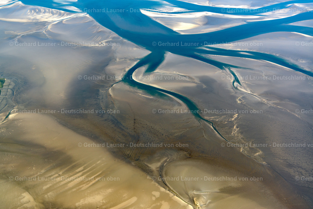 3801575 | Wasserstrukturen bei Hallig Süderoog, Nationalpark Schleswig-Holsteinisches Wattenmeer