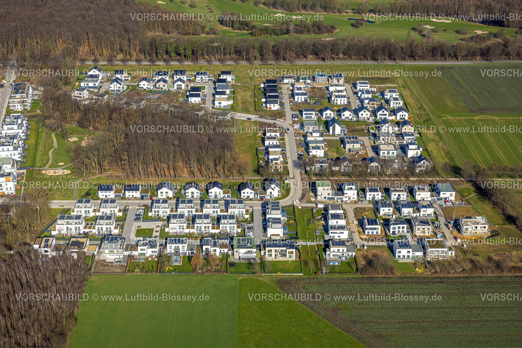 Gelsenkirchen230211104 | Luftbild, Wohnsiedlung Neubaugebiet Am Waldbogen, Resse, Gelsenkirchen, Ruhrgebiet, Nordrhein-Westfalen, Deutschland