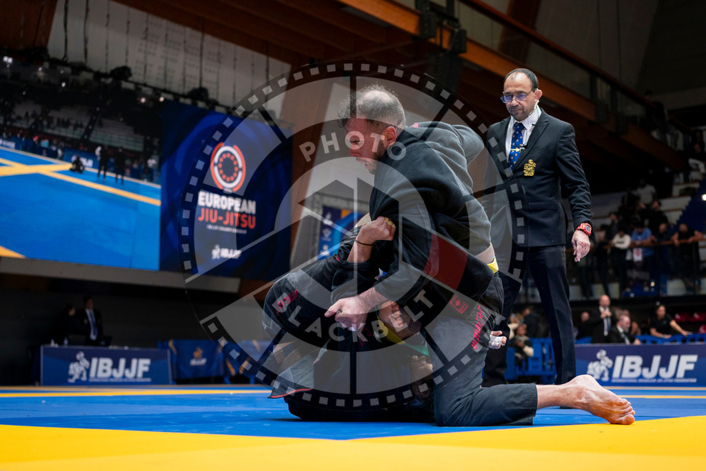 20240126PBB2020 | Fighters compete during the Brazilian Jiu-Jitsu European Championship of the IBJJF in Paris, France, on January 26, 2024.