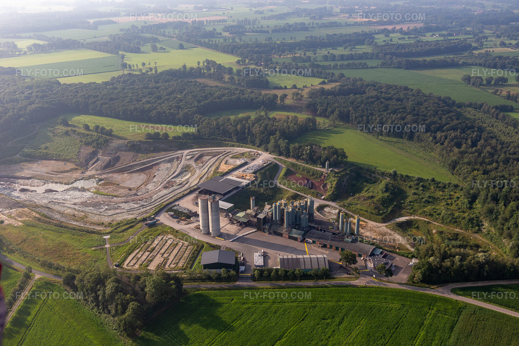 Aerial view: SIBELCO BV in Winterswijk Henxel in the state Gelderland, Netherlands.Photo: IMG_008250.jpg taken on 07/18/2020 by Werner Riehm/FLY-FOTO.comResolution of the original: 5472 x 3648 px
