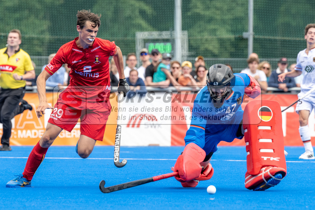 SFE_20230716_0332 | EuroHockey EM U18 Boys Final Belgium vs Germany am 16.07.2023 in Krefeld (Gerd-Wellen-Hockeyanlage), Photo: Stephan Fehrmann 2023 (Sports-Gallery)