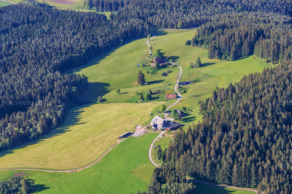 Luftbild: Krährbauernhof - Eva Miriam Häuber im Ortsteil Reichenbach in Hornberg im Bundesland Baden-Württemberg in Deutschland.Foto: IMG_156301.jpg vom 17.05.2026 durch Werner Riehm/FLY-FOTO.deAuflösung des Originals: 6000 x 4000 pxFerienwohnung im Schwarzwald auf dem Kr\xc3\xa4hrbauernhof