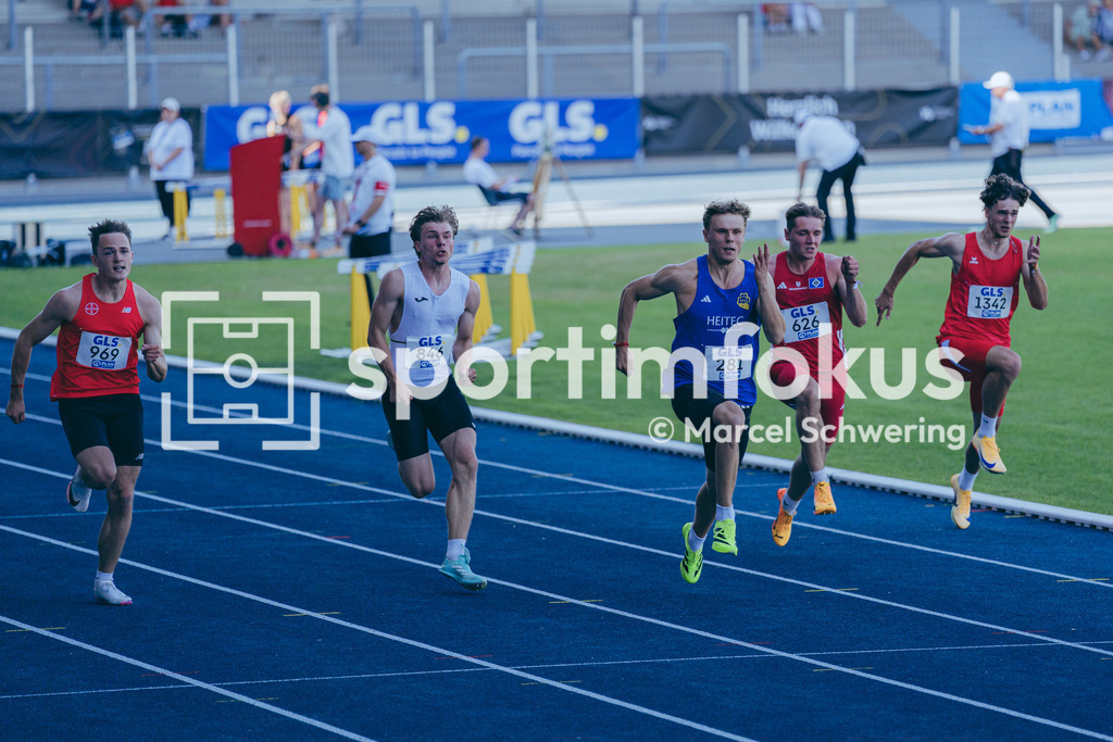 Deutsche Meisterschaften U20 / U16 2026 | Jakob Kemminer, LAC Quelle Fürth, 281, 100-Meter-Lauf, Halbfinale, Deutsche Meisterschaften der U20 &amp; U16 2026, Lohrheidestadion Bochum-Wattenscheid, 11.07.2026. Foto: Marcel Schwering / sportimfokus - Realisiert mit Pictrs.com