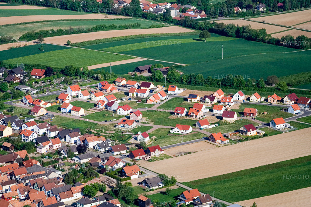 Luftbild: Schaidt, Neubaugebiet NO im Ortsteil Schaidt in Wörth im Bundesland Rheinland-Pfalz in Deutschland. Foto: IMG_10755.jpg vom 12.05.2008 durch Werner Riehm/FLY-FOTO.de