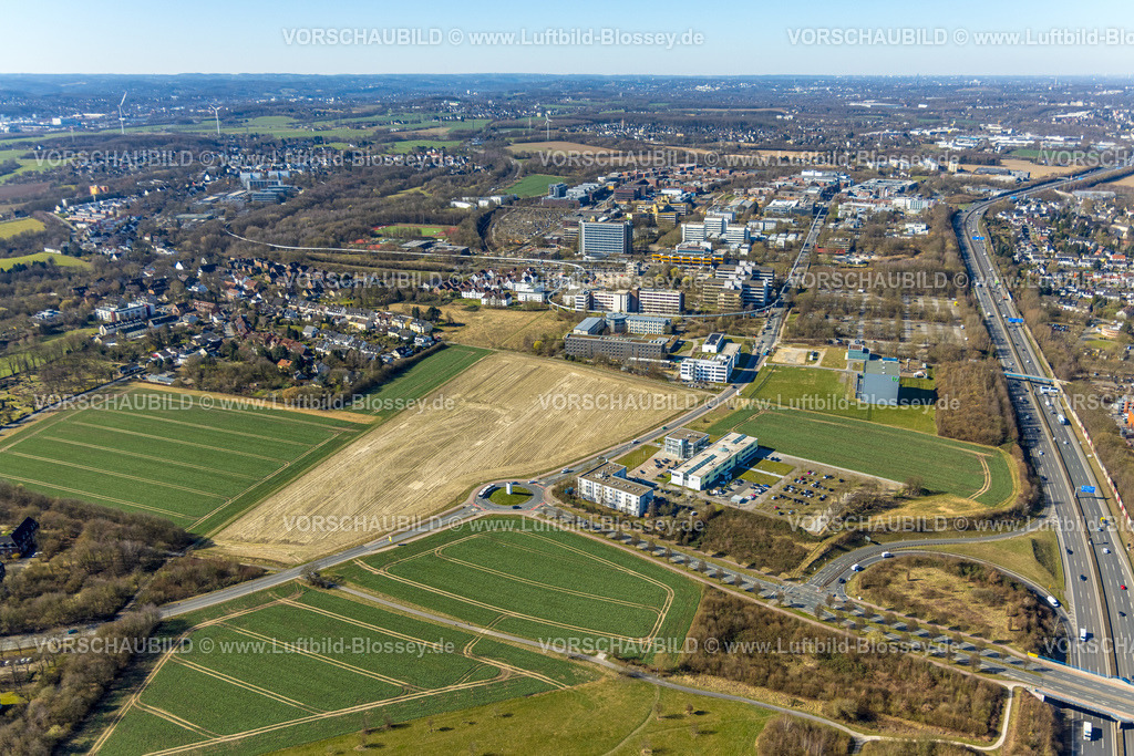 Dortmund250300777 | Luftbild, TU Technische Universität Dortmund, H-Bahn Großkabinenbahn, Eichlinghofen, Dortmund, Ruhrgebiet, Nordrhein-Westfalen, Deutschland