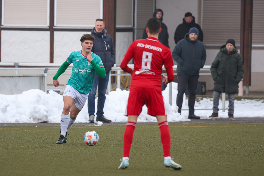 Heldenfingen-Buch_260131_5800 | SG Heldenfingen/Heuchlingen vs. TSV Buch, Fußball, Herren, Freundschaftsspiel, 2025/2026, 31.01.2026 in Söhnstetten, Kunstrasenplatz (Foto: Michael Bulling) - Realisiert mit Pictrs.com